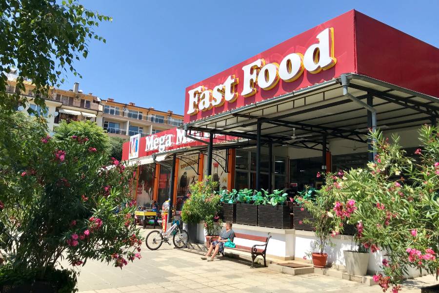 Ubicación de una franquicia de comida rápida