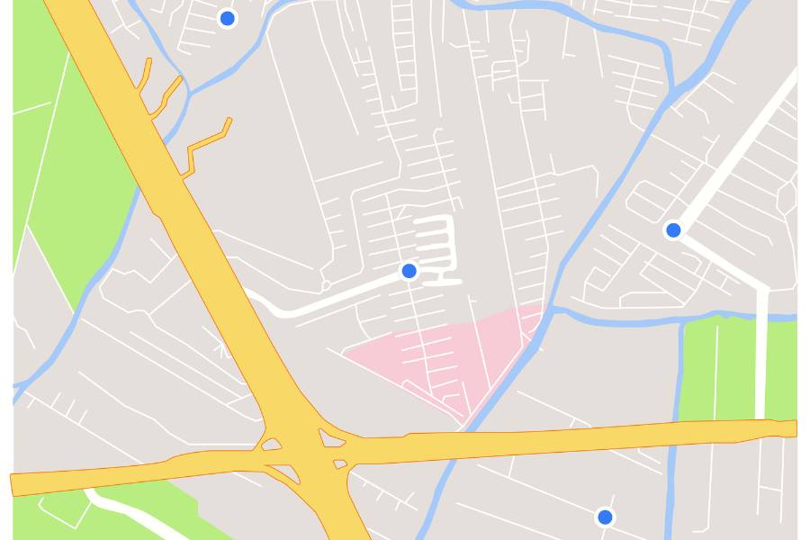 Mapa de una ciudad