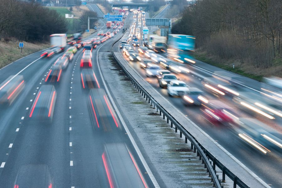 Afluencia de tráfico en carretera